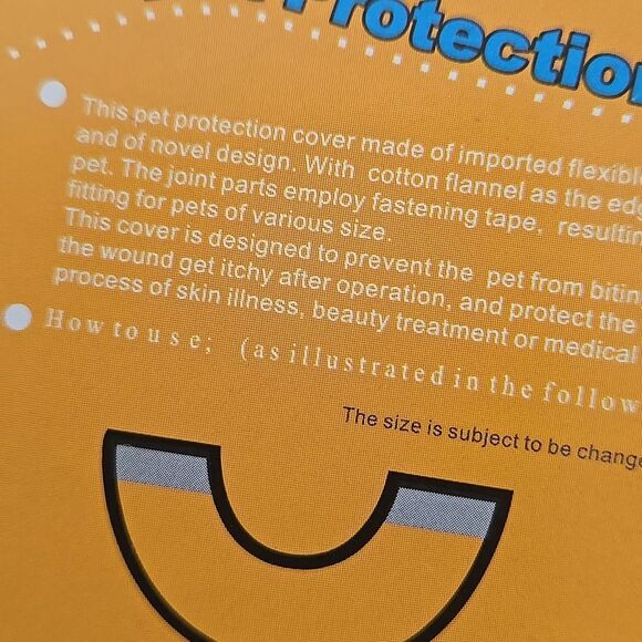 Adjustable Pet Recovery Cone Clear Black See Video Cat Dog Small Injury Surgery - Picture 10 of 15